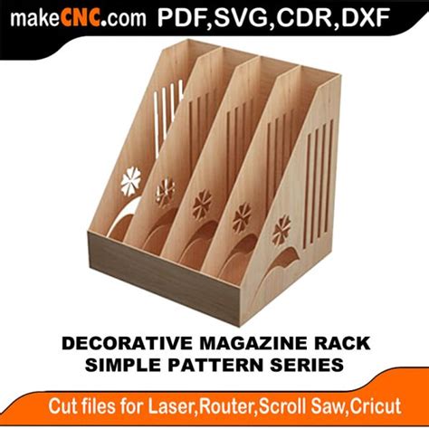 cnc machine magazine rack|Decorative Magazine Rack : 3D Puzzle, Laser Cut, .